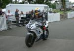 John Burrows at the TT Grandstand, Douglas.