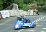 Alan Warner/Tony Wilde on Braddan Bridge, Douglas.