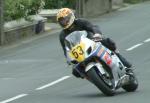 Alan Marshall approaching Sulby Bridge.