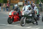 Paul Balmain (98) during practice, leaving the Grandstand, Douglas.