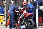 Markus Barth in the pits, Douglas.