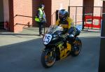 Ian Pattinson at the TT Grandstand, Douglas.