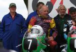 Steven Linsdell in the winners enclosure at the TT Grandstand.