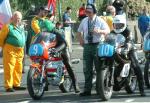 Denis Gallagher (left) at Start Line, Douglas.