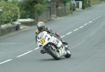 Maria Costello approaching Sulby Bridge.