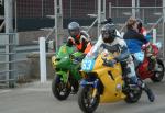 Gene Dalzell (106) during practice, leaving the Grandstand, Douglas.