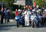 Derran Slous (48) at the TT Grandstand, Douglas.