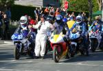 Andrew Marsden (74) at the TT Grandstand, Douglas.