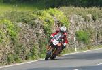 John McGuinness leaving Tower Bends, Ramsey.