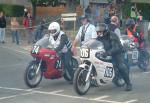 Derrick Holliland (74) during practice, leaving the Grandstand, Douglas.