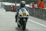 Chris Palmer at TT Grandstand, Douglas.