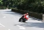 Ryan Farquhar approaching Braddan Bridge.