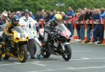 John Burrows at the TT Grandstand, Douglas.