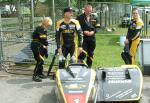 Dave Molyneux/Daniel Sayle at the TT Grandstand, Douglas.