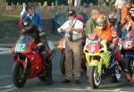 Martin Powell (number 102) at Start Line, Douglas.