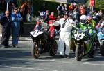 Martin Hamberg (67) at the TT Grandstand, Douglas.