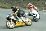 Ian Smith (on left) at Governor's Bridge, Douglas.