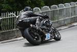 Robert Barber approaching Braddan Bridge.