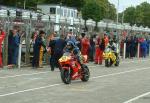 Keith Birkhead in the pits, Douglas.