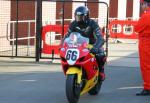 Peter Hounsell at the TT Grandstand, Douglas.