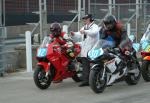 Dave Jones (82) at the Practice Start Line, Douglas.