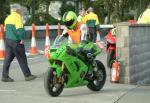 Callum O'Shea during practice, leaving the Grandstand, Douglas.