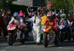 James McBride (27) at the TT Grandstand, Douglas.