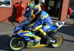 Fabrice Miguet at the TT Grandstand, Douglas.