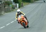 Ian Hutchinson approaching Sulby Bridge.