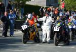 Jeremy Toye (57) at the TT Grandstand, Douglas.