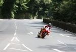 Ben Wylie approaching Braddan Bridge.