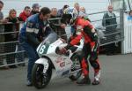 Garry Bennett at the TT Grandstand, Douglas.