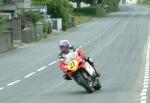 Alan (Bud) Jackson approaching Sulby Bridge.