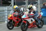 John Burrows (6) during practice, leaving the Grandstand, Douglas.