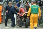 Piet Potgieter in the pits, Douglas.