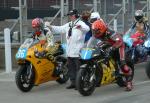 Tom Clucas at the Practice Start Line, Douglas.