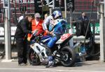 David Vieider in the pits, Douglas.