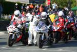 Dave Madsen-Mygdal (40) at the TT Grandstand, Douglas.