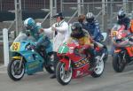 Tony Cawte (7) at the Practice Start Line, Douglas.