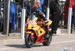 Paul Hunt leaving the pits, Douglas.