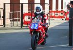 Richard 'Bessie' Bairstow at the TT Grandstand, Douglas.