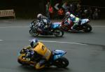 Carl Rennie (number 43) at the Ramsey Hairpin.