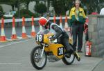 Francis Taylor (38) during practice, leaving the Grandstand, Douglas.