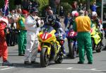 Chris Heath leaving the Start Line, Douglas.