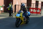 Thomas Schonfelder at the TT Grandstand, Douglas.