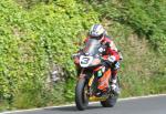 John McGuinness leaving Tower Bends, Ramsey.