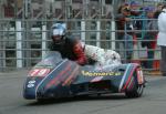 Martin Vollebregt/Christine Blunck at the TT Grandstand, Douglas.