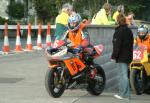 Andrew Neill at the Practice Start Line, Douglas.