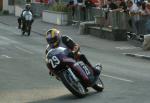 Alec Whitwell (number 29) at Parliament Square, Ramsey.