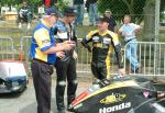 Dave Molyneux at the TT Grandstand, Douglas.